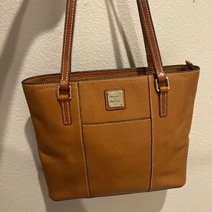 Dooney & Bourke Sand Pebbled Leather Small Lexington Tote Bag